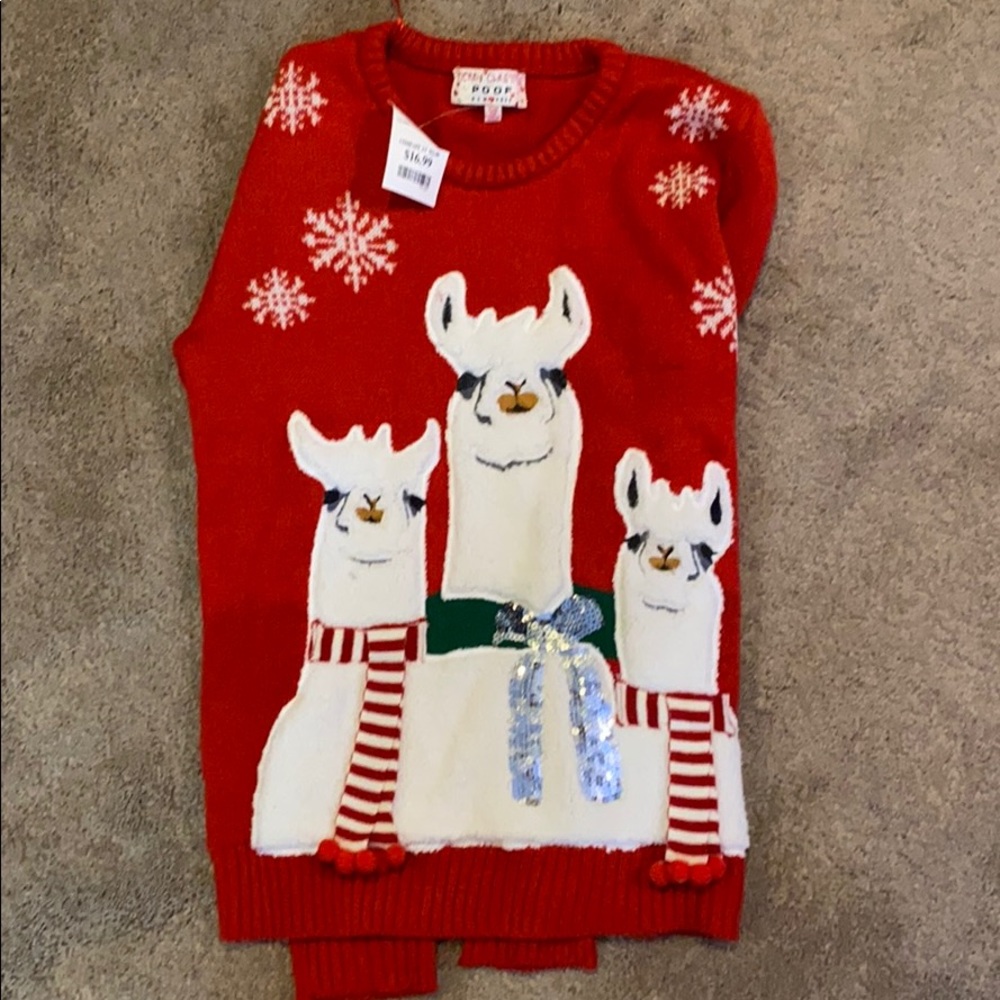 Llama Christmas sweater